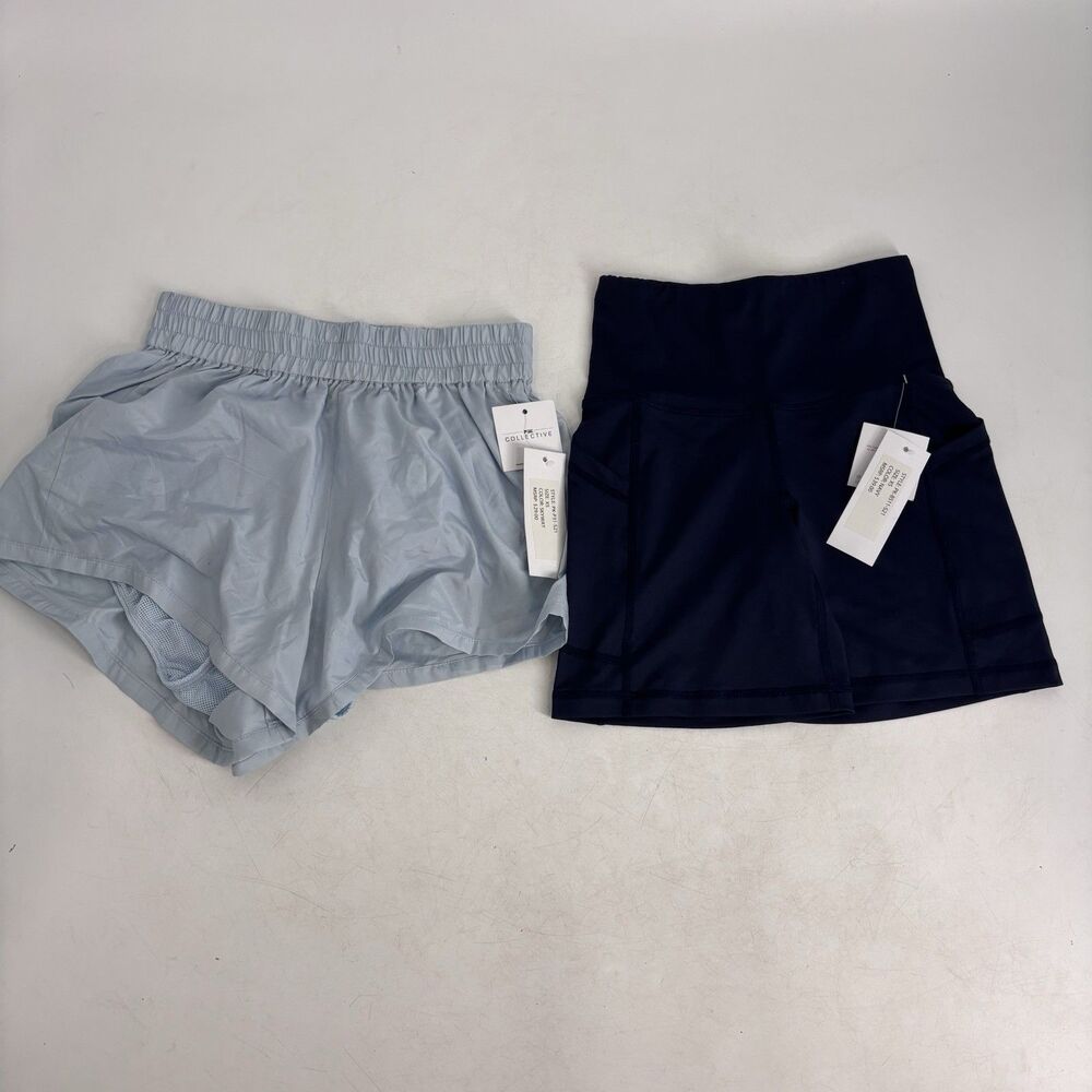 PSK Collective Athletic Shorts Lot 2 Womens XS Running Biker Athleisure NWT